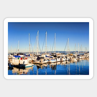 Boats on the Bay Sticker